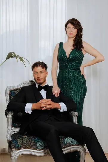 Smoking et robe de soirée Saint-frusquin