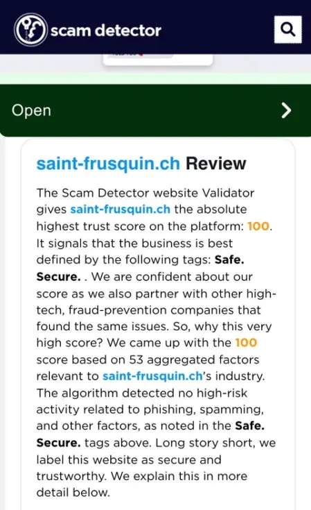 C'est notre priorité d'avoir une website sure pour nôtre clientèle.
