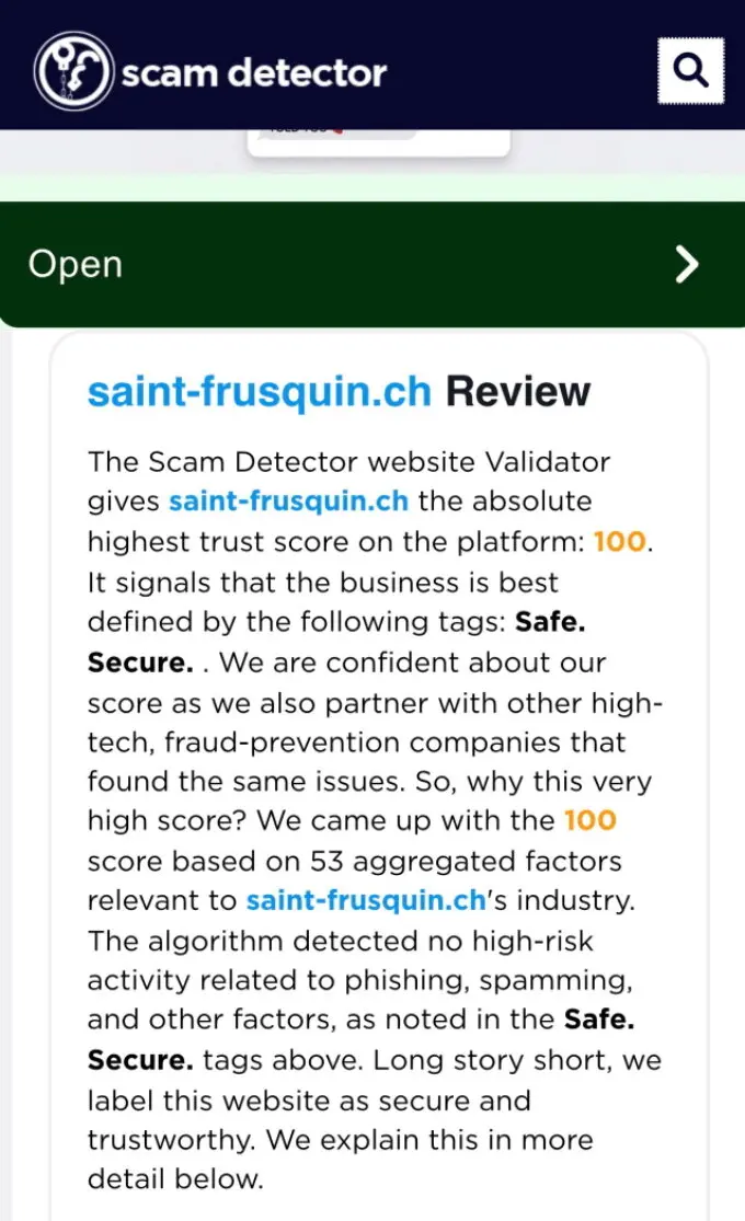 C'est notre priorité d'avoir une website sure pour nôtre clientèle.
