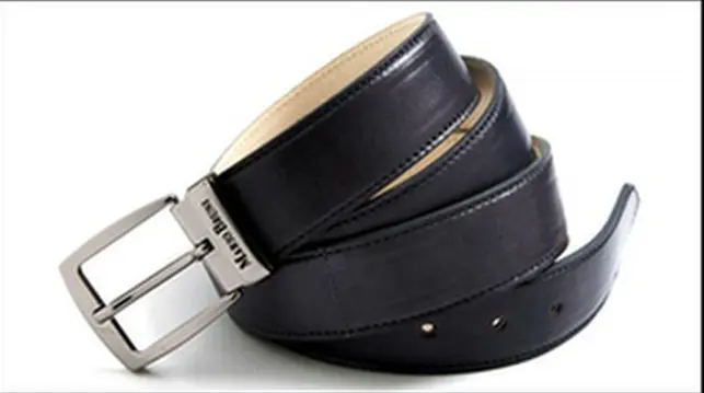 Ceinture en cuir noir