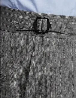 Pantalon avec rayures en laine